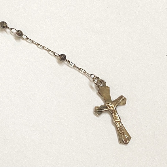 Sterling silver rosary necklace jewelry - Picture 3 of 8
